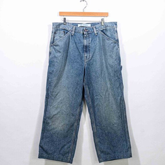 GAP Workwear Carpenter Jeans 38 x 27 Y2K VTG Streetwear Skate Hemmed - Picture 3 of 11